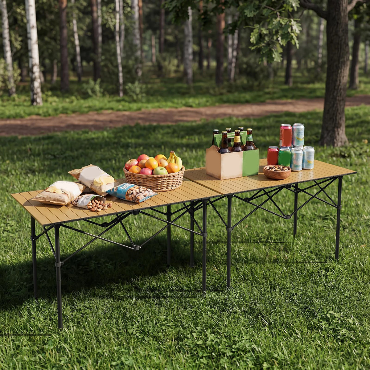47-Inch Folding Camping Table - Image 1