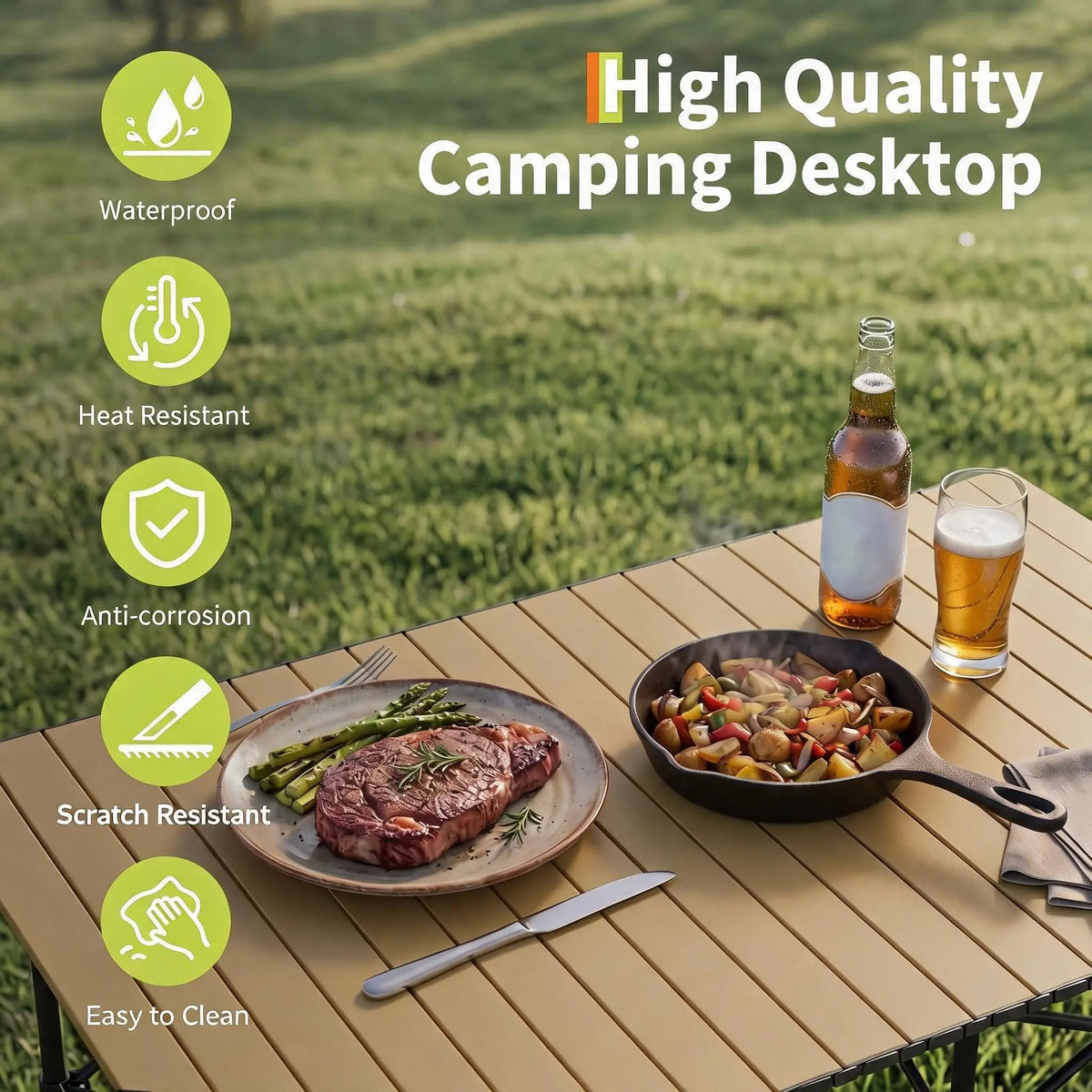 47-Inch Folding Camping Table - Image 4