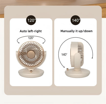 6-Inch Oscillating USB Desk Fan - Image 4
