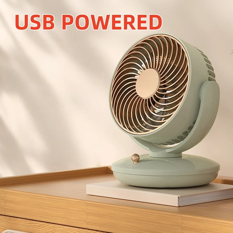 6-Inch Oscillating USB Desk Fan - Image 7
