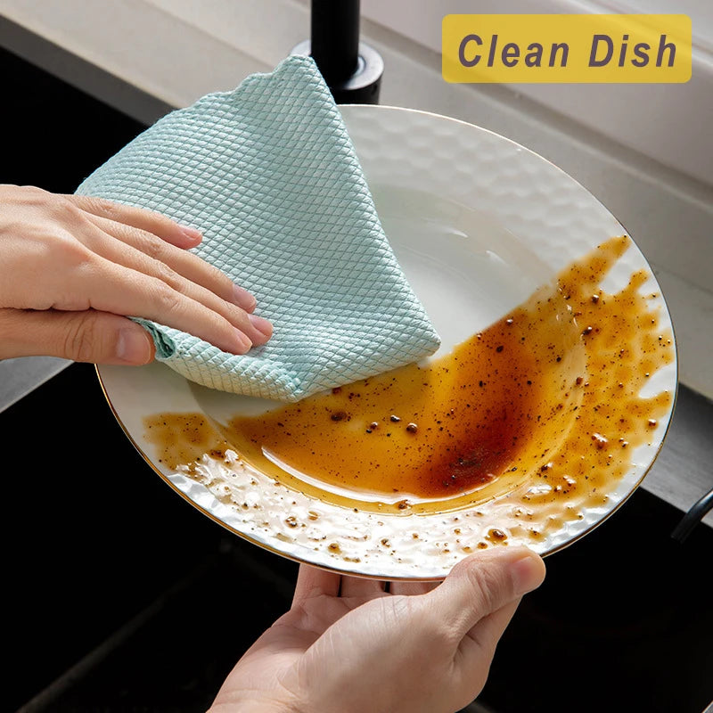 9.8-Inch Microfiber Glass Cleaning Cloths - Image 2