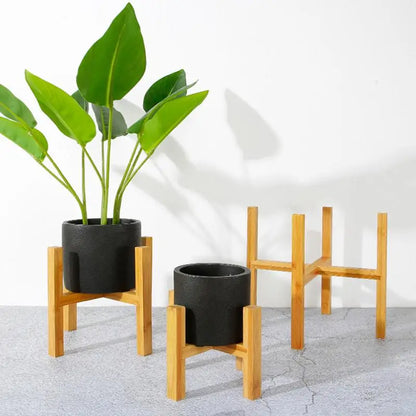 Bamboo Plant Stand - Image 1