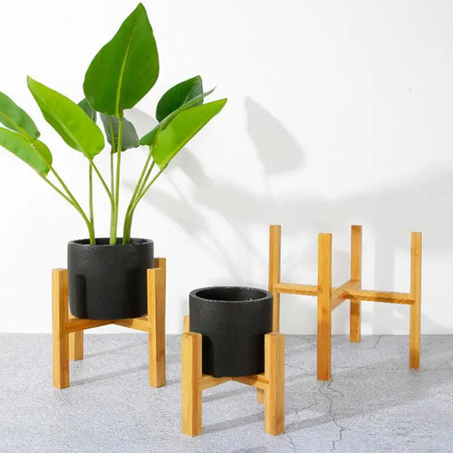 Bamboo Plant Stand - Image 1