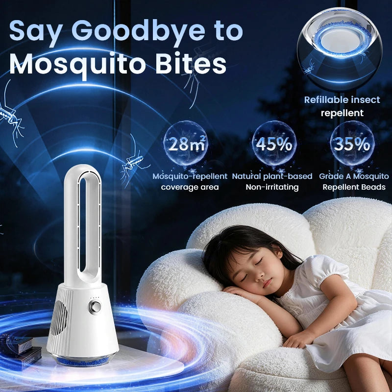 Compact Bladeless Tower Fan - Image 3
