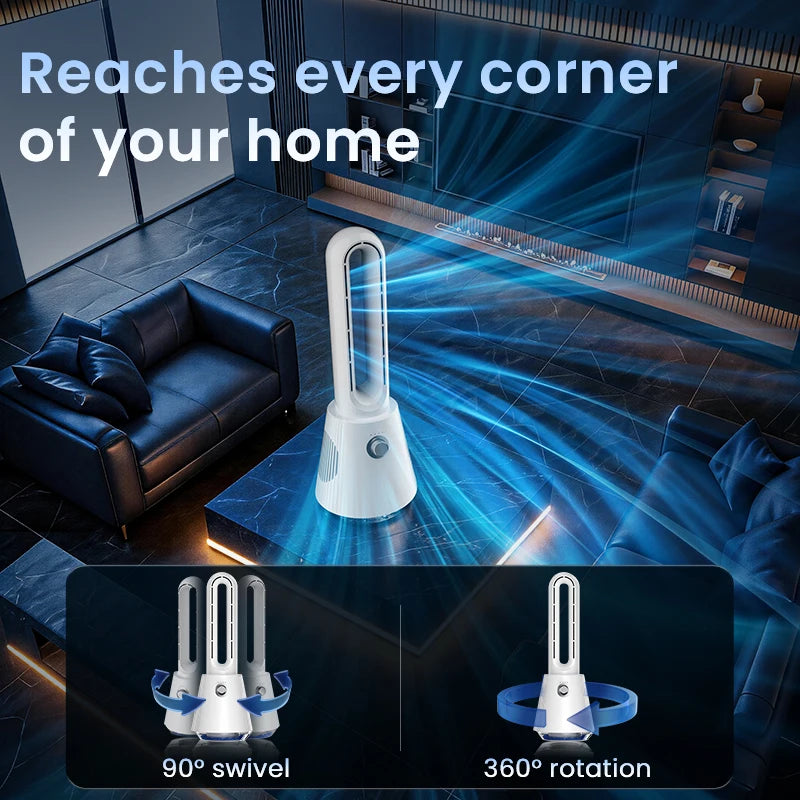 Compact Bladeless Tower Fan - Image 5