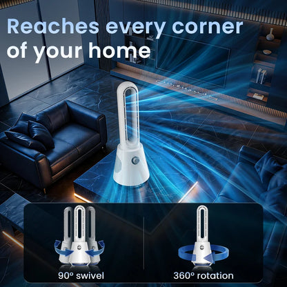 Compact Bladeless Tower Fan - Image 5