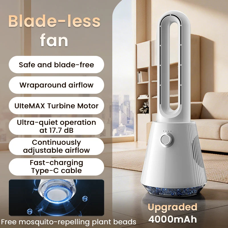 Compact Bladeless Tower Fan - Image 6