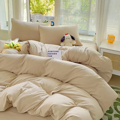 Cotton Duvet Cover and Sheet Set, 4 Pieces - Image 5