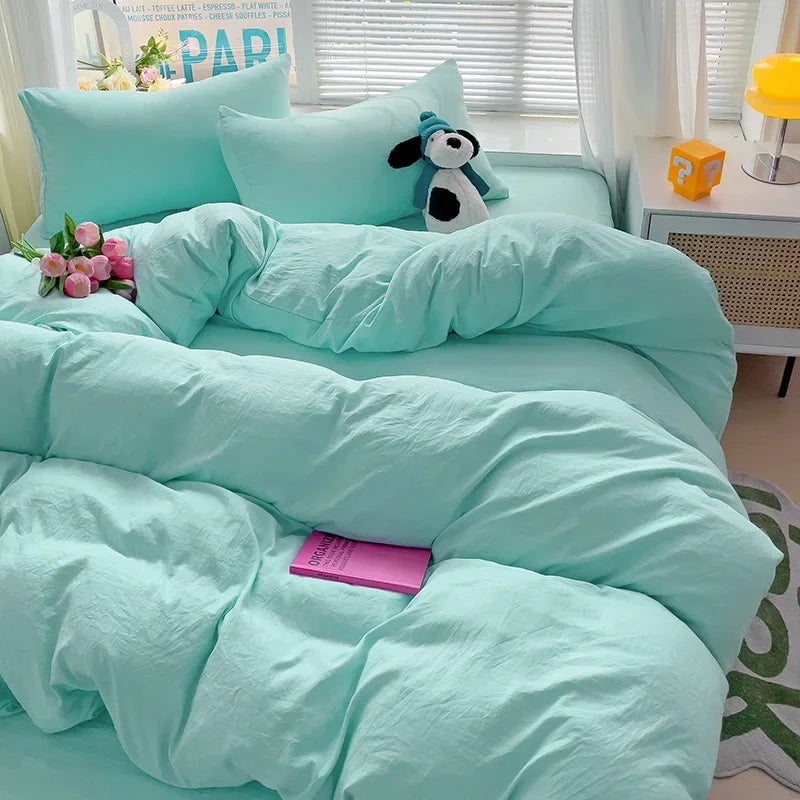 Cotton Duvet Cover and Sheet Set, 4 Pieces - Image 6