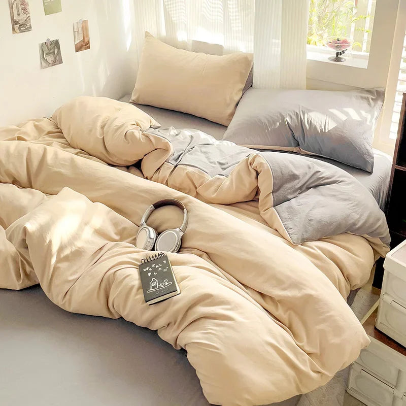 Cotton Duvet Cover and Sheet Set, 4 Pieces - Image 8