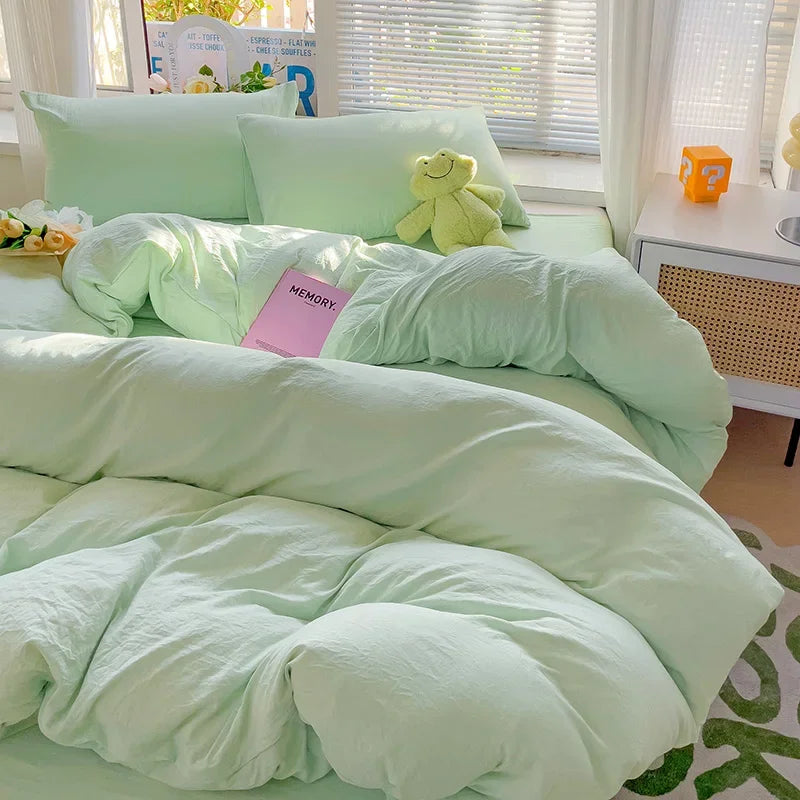 Cotton Duvet Cover and Sheet Set, 4 Pieces - Image 10