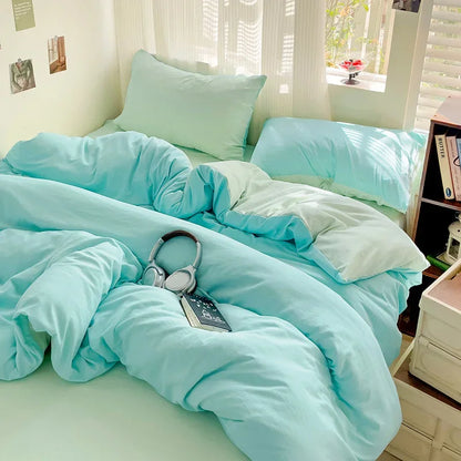 Cotton Duvet Cover and Sheet Set, 4 Pieces - Image 11