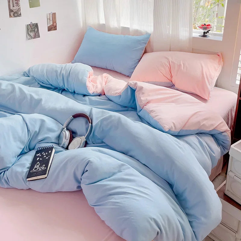 Cotton Duvet Cover and Sheet Set, 4 Pieces - Image 12
