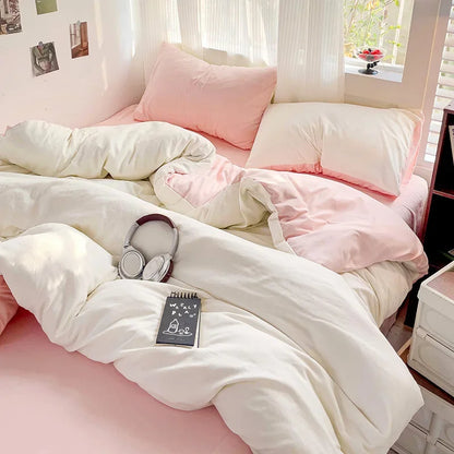 Cotton Duvet Cover and Sheet Set, 4 Pieces - Image 15