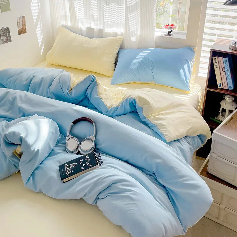 Cotton Duvet Cover and Sheet Set, 4 Pieces - Image 17