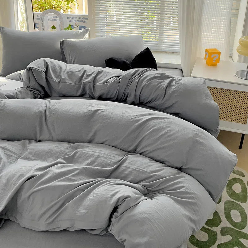 Cotton Duvet Cover and Sheet Set, 4 Pieces - Image 19
