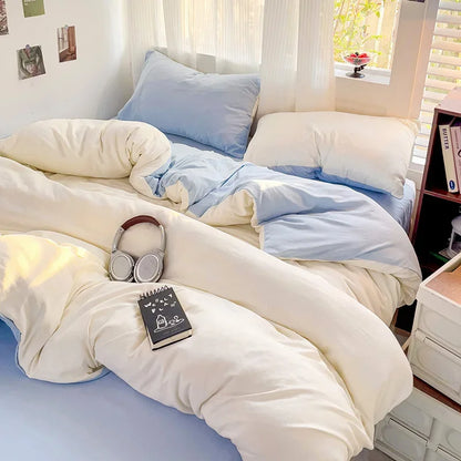Cotton Duvet Cover and Sheet Set, 4 Pieces - Image 23