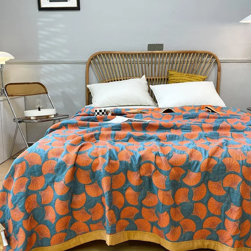 Cotton Jacquard Gauze Blanket - Image 1