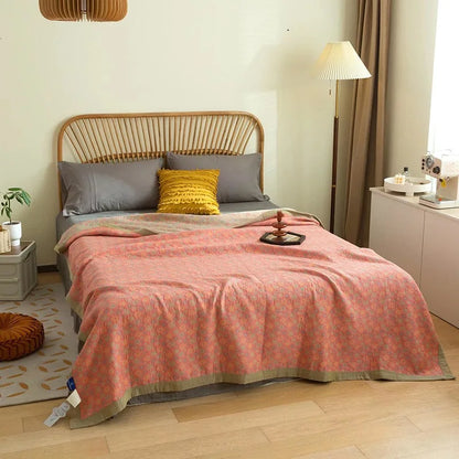 Cotton Jacquard Gauze Blanket - Image 4
