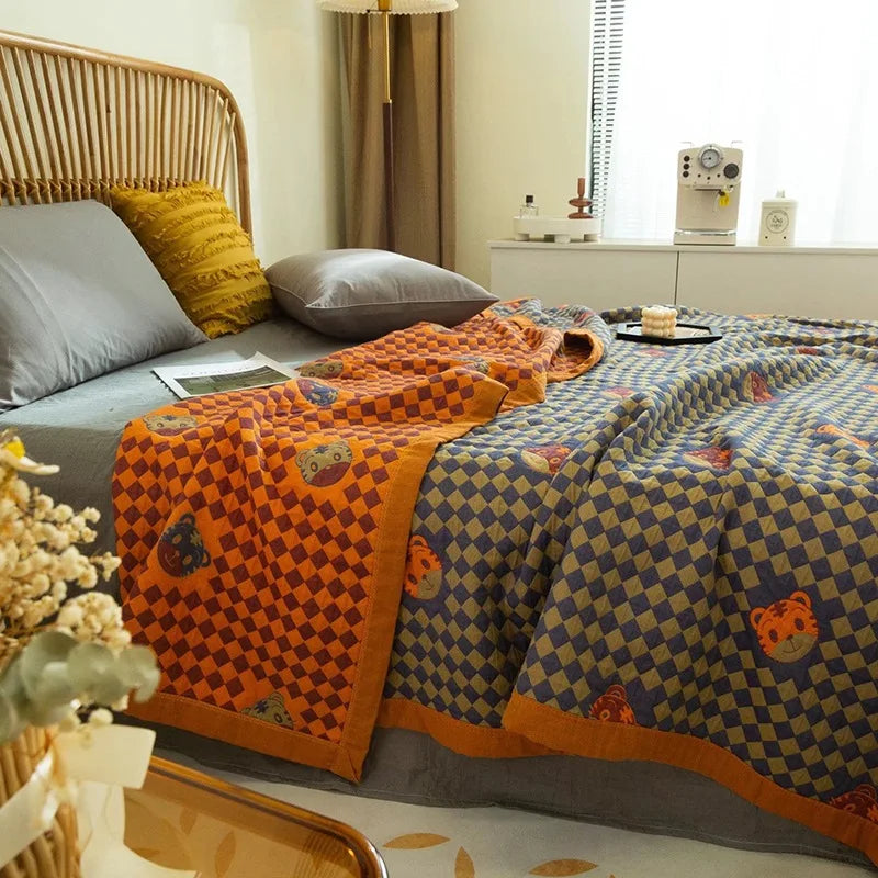 Cotton Jacquard Gauze Blanket - Image 6