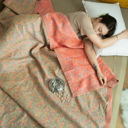 Cotton Jacquard Gauze Blanket - Image 7