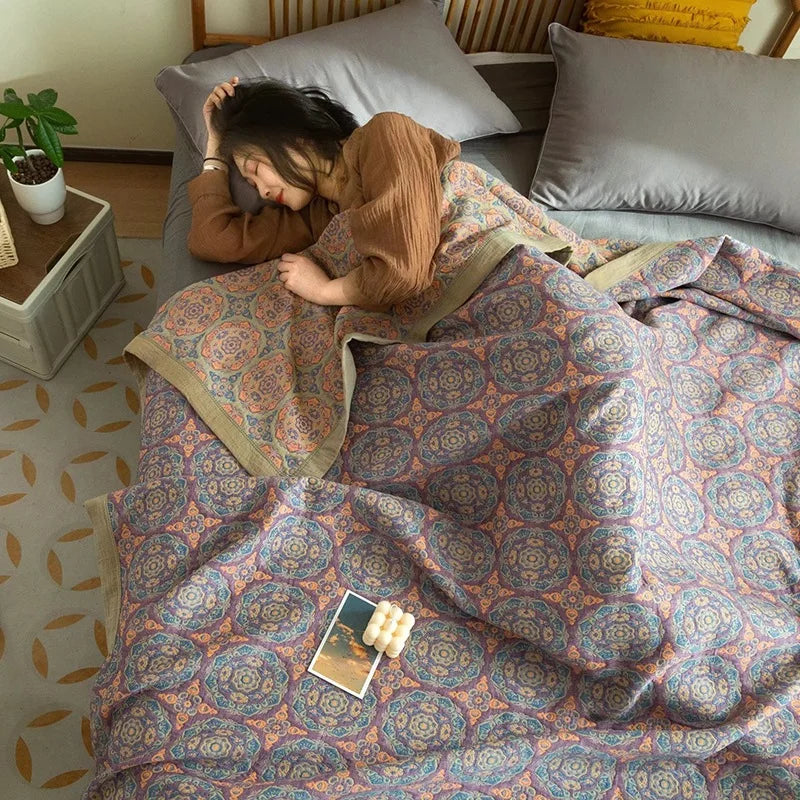 Cotton Jacquard Gauze Blanket - Image 17
