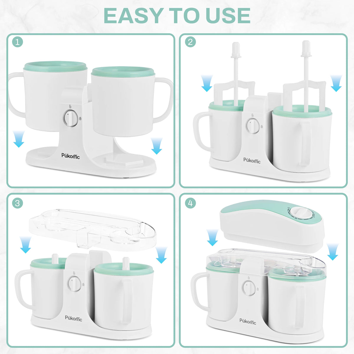 Dual-Cup Ice Cream and Popsicle Maker - Image 3
