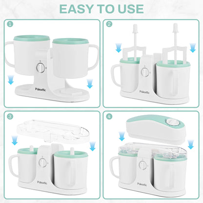Dual-Cup Ice Cream and Popsicle Maker - Image 3