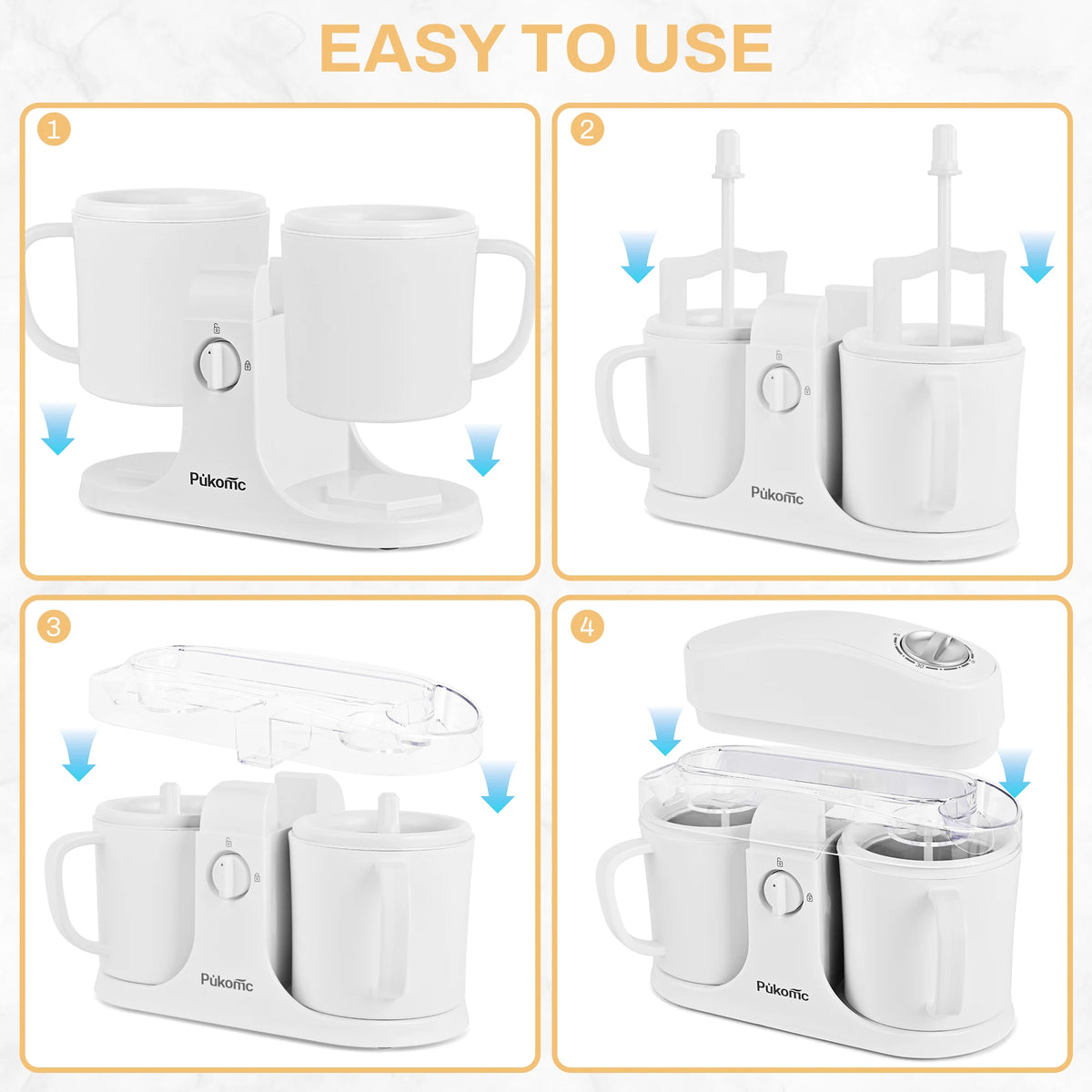 Dual-Cup Ice Cream and Popsicle Maker - Image 6
