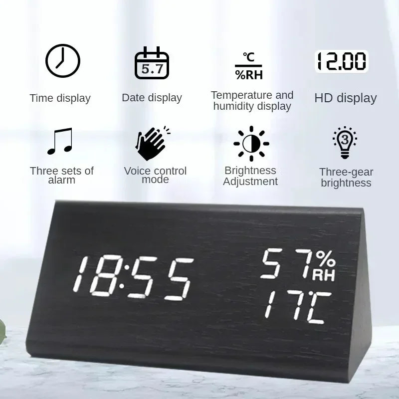 LED Alarm Clock with Temperature Display - Image 4