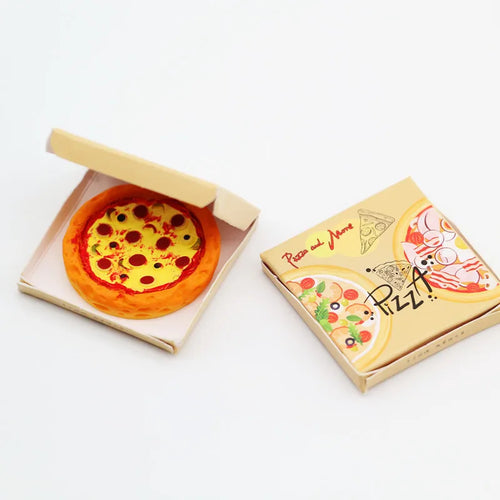 Miniature Pizza Model with Box - Image 1