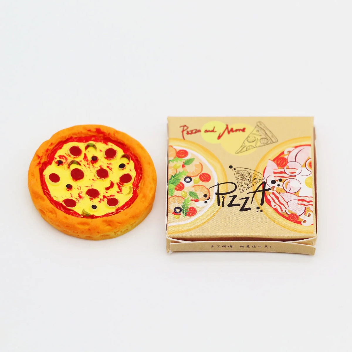 Miniature Pizza Model with Box - Image 5