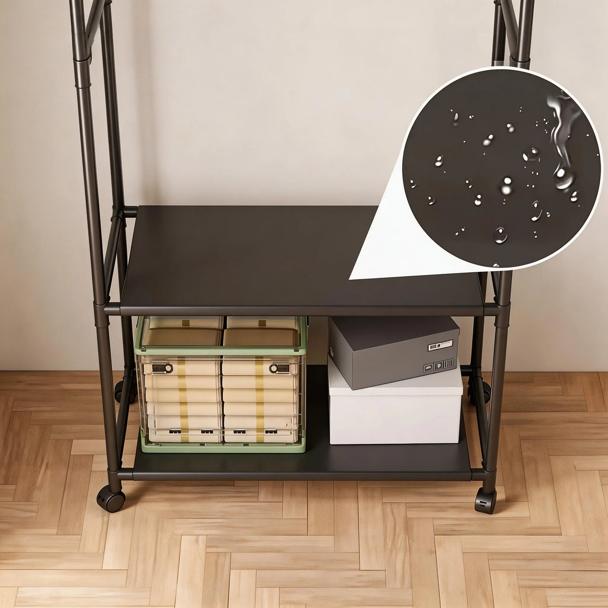 Rolling Metal Garment Rack - Image 5