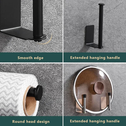 Self-Adhesive Stainless Steel Roll Holder - Image 3
