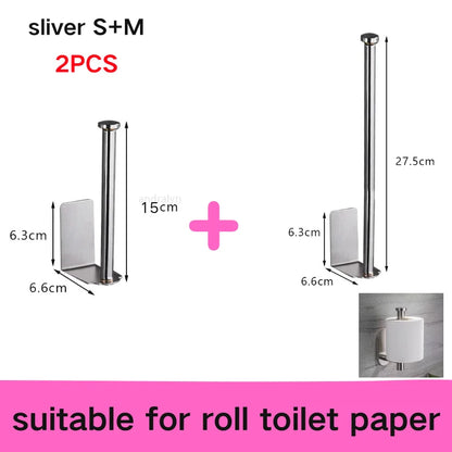 Self-Adhesive Stainless Steel Roll Holder - Image 11
