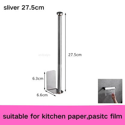 Self-Adhesive Stainless Steel Roll Holder - Image 12
