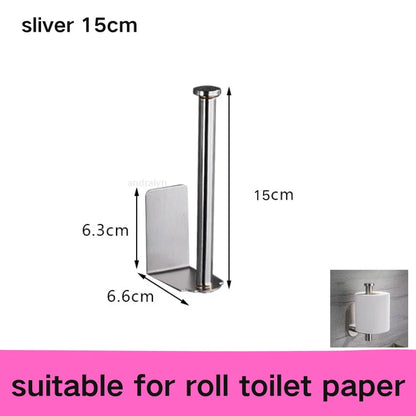 Self-Adhesive Stainless Steel Roll Holder - Image 14