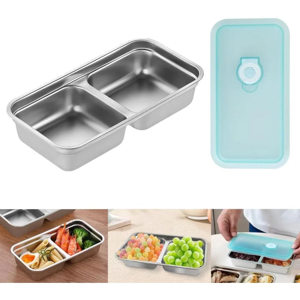 Stainless Steel Snack Container with Lid - Image 2