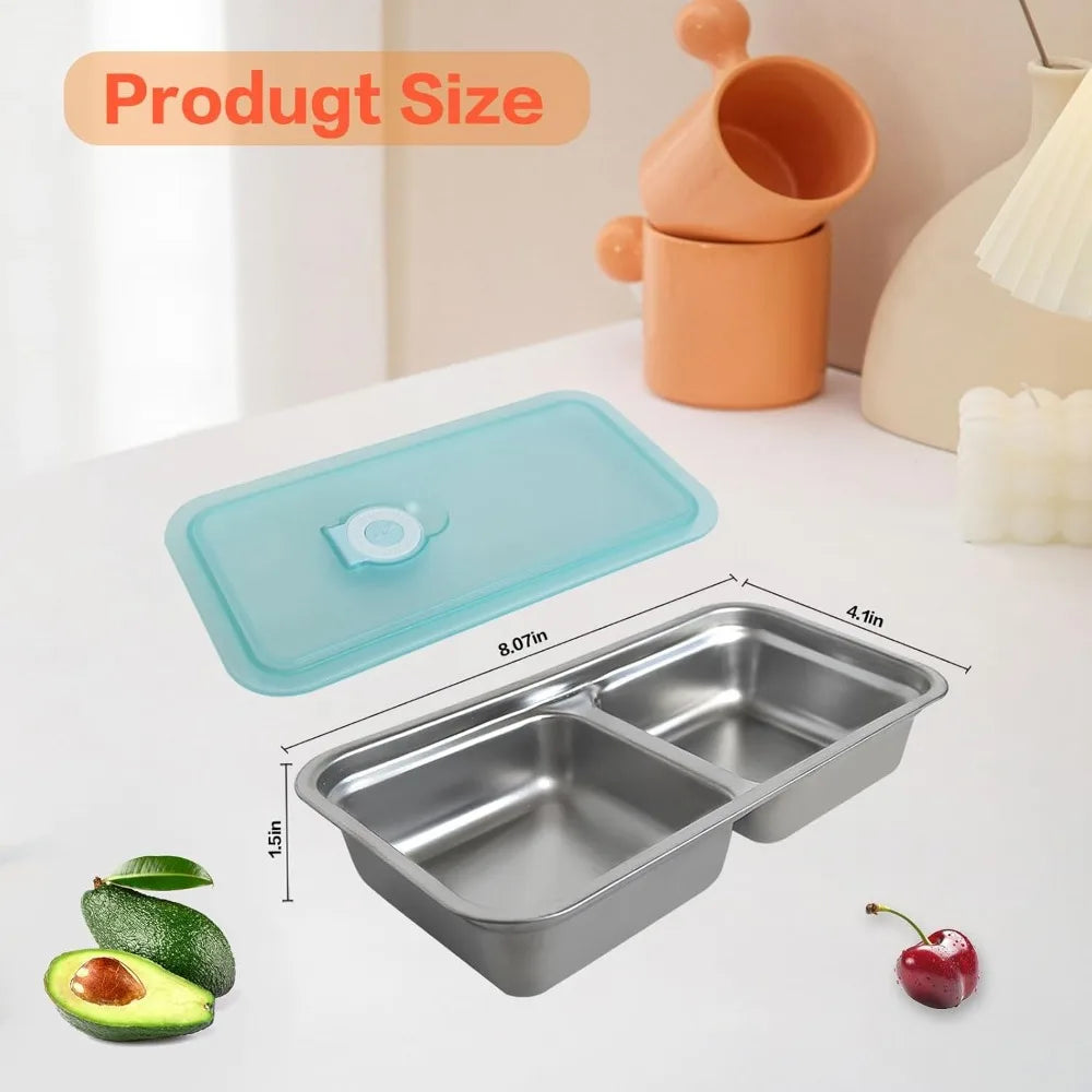 Stainless Steel Snack Container with Lid - Image 3
