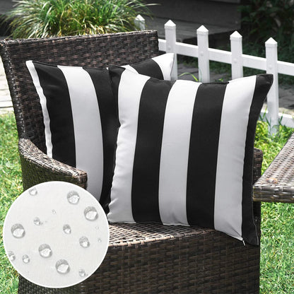 Striped Throw Pillow Cover - Image 1