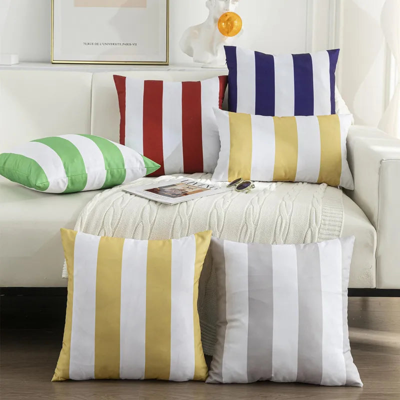 Striped Throw Pillow Cover - Image 3