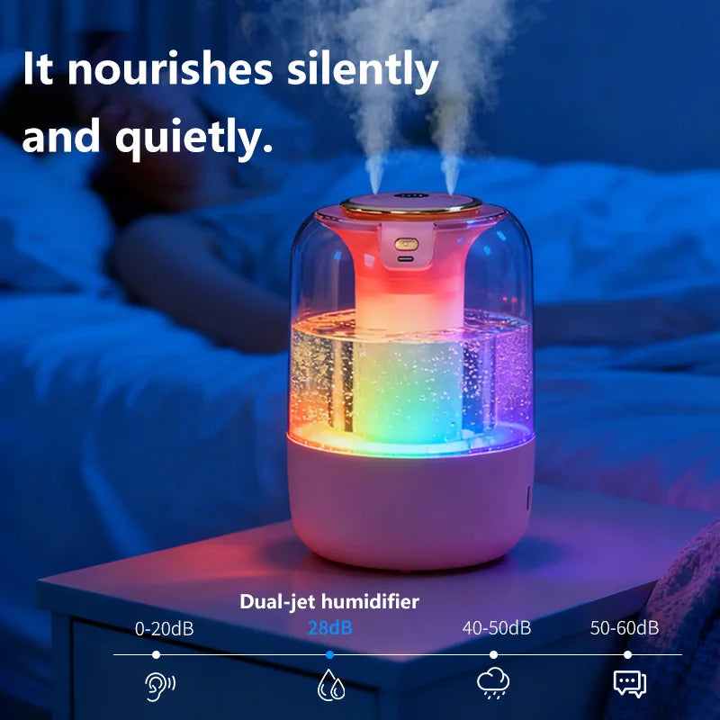 USB Desktop Humidifier with Night Light - Image 3