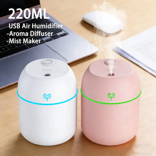 USB Mist Humidifier with Night Light - Image 1