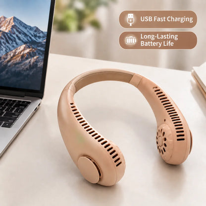 USB-Rechargeable Three-Speed Neck Fan - Image 5